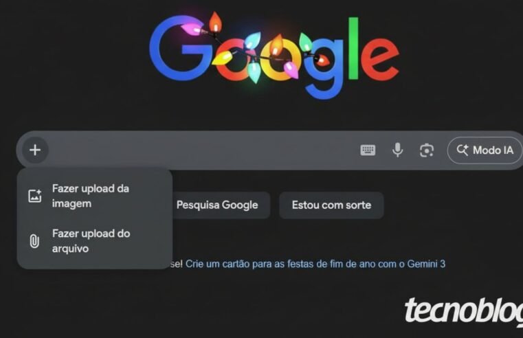 Botão de upload no Google torna busca com IA mais fácil