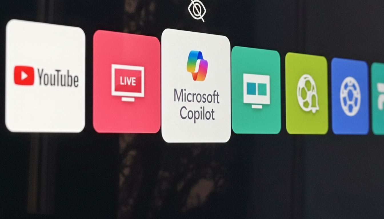 Como remover o ícone do Copilot na TV LG
