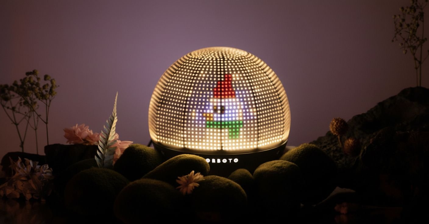 SwitchBot Obboto: luminária IA com pixel art na CES