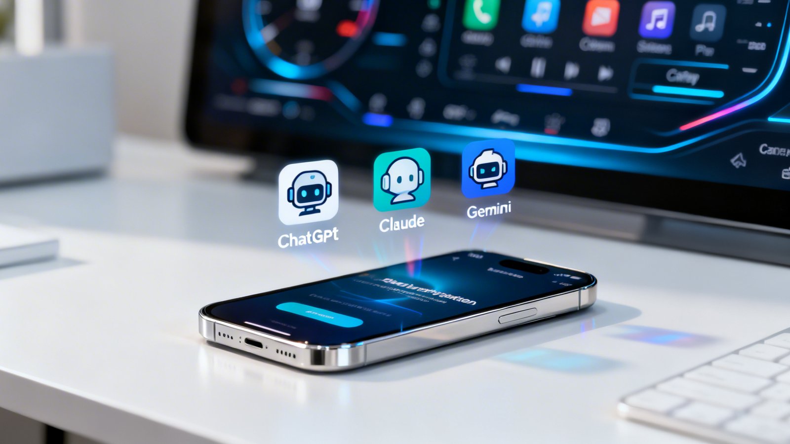 Apple CarPlay pode integrar ChatGPT, Claude e Gemini