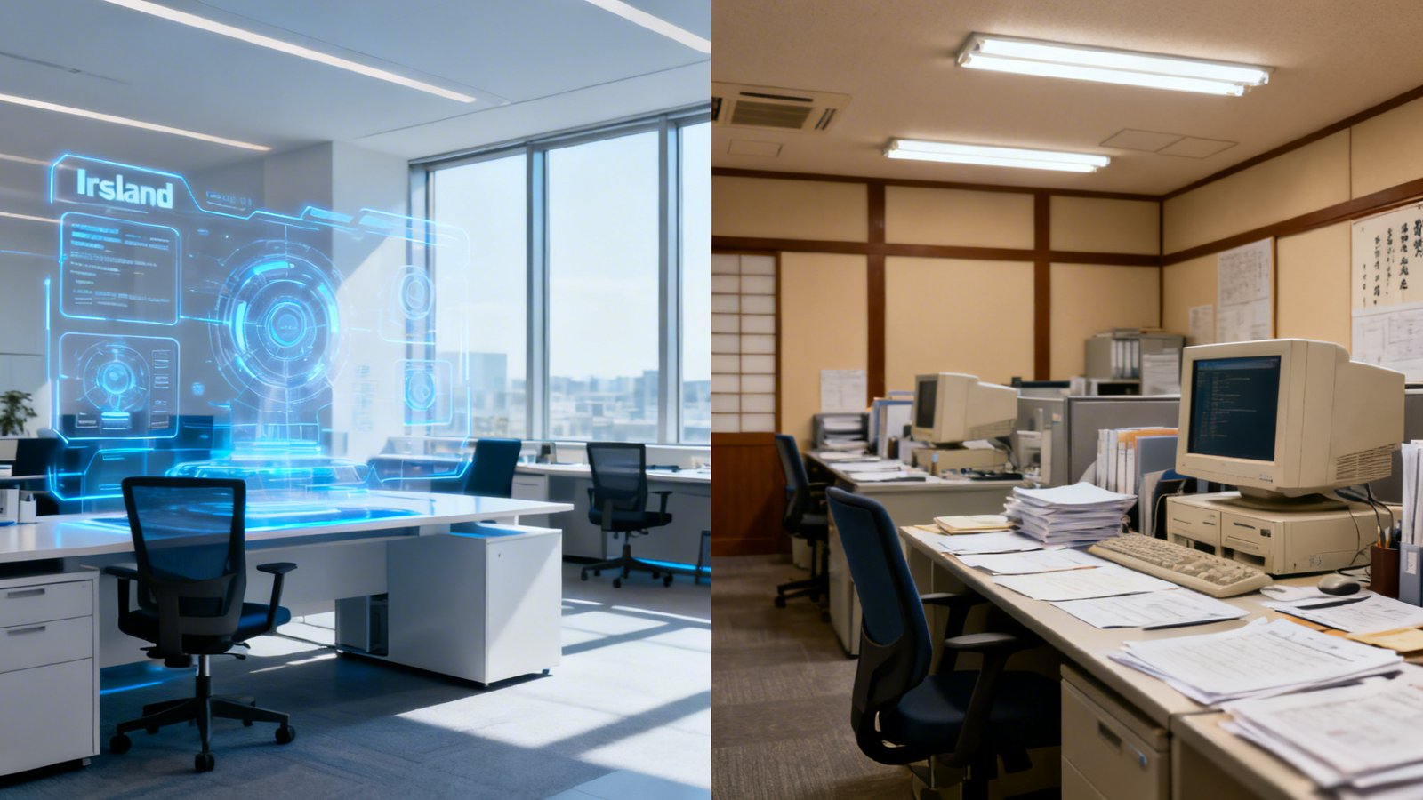 Irlanda lidera uso de IA no trabalho; Japão fica atrás