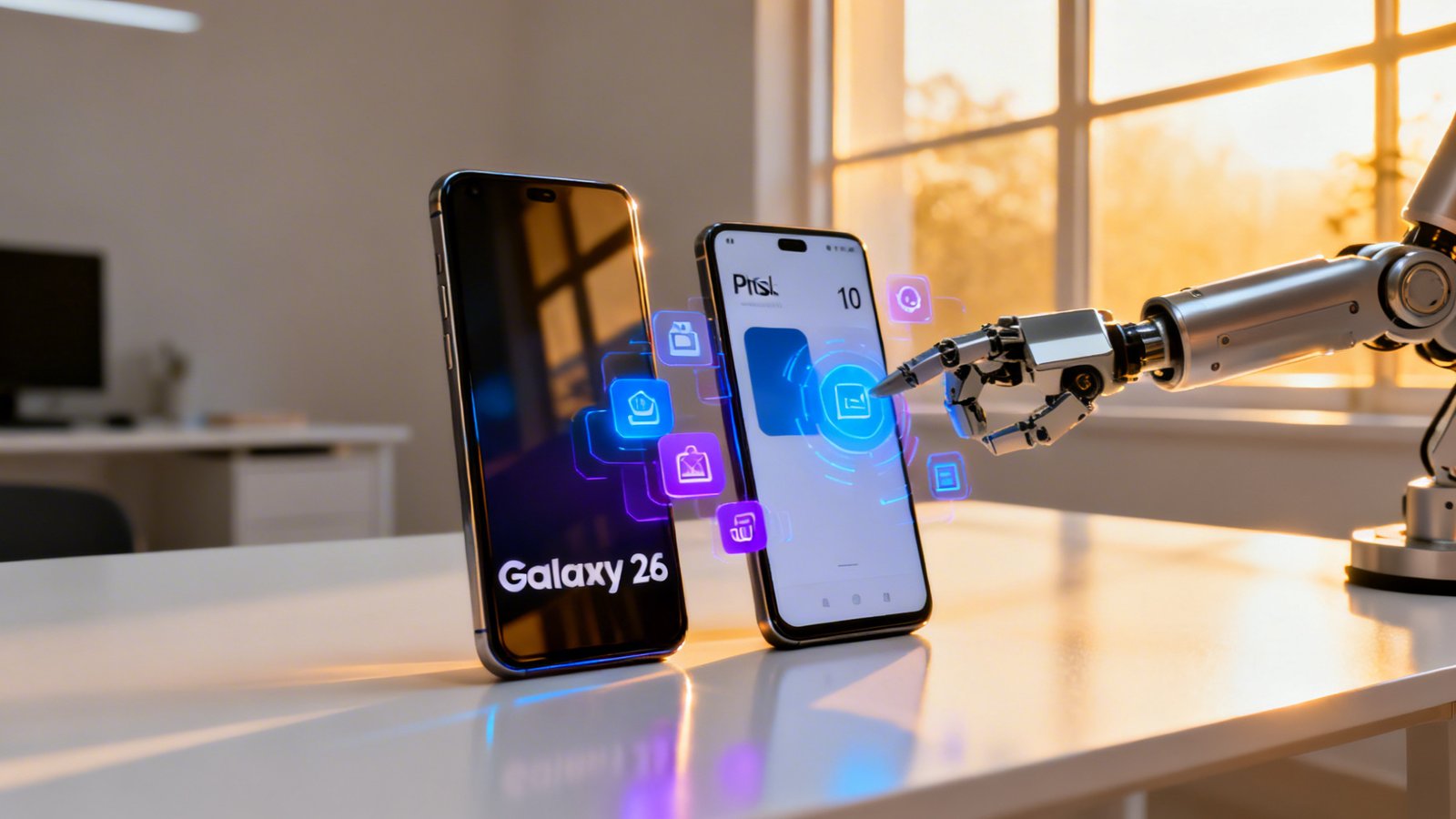 Gemini 3 automatiza tarefas em apps no Galaxy S26 e Pixel 10